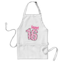 Sweet 16 (Pink Dots And Stars) Apron