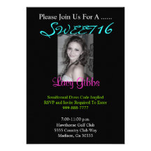 SWEET, 16, Please Join Us For ... Custom Announcement