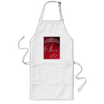 Sweet 16 with a tiara! apron