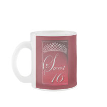 Sweet 16 with a tiara! coffee mugs