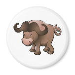 Sweet African cape buffalo magnets