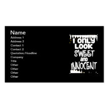 Sweet and Innocent not Business Card Templates