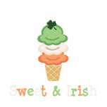 Sweet and Irish Shamrock Ice Cream Cone T shirt