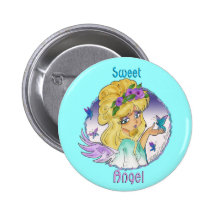 "Sweet Angel" Button