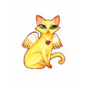 Sweet Angel Fairy Kitty Cat cute fantasy art t-shirts