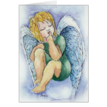 sweet angel ... shhh! card