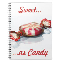 sweet as candy spiral note books