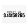 Sweet as Pi Postcard