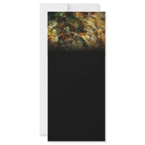 Sweet Autumn Abstract Fractal Art Custom Rack Card