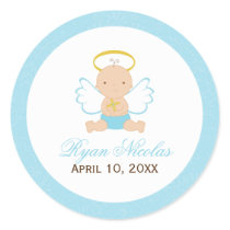 Sweet Baby Boy Baptism Stickers