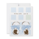 Sweet Baby Boy Saddle Shoe Note Card invitations
