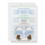 Sweet Baby Boy Saddle Shoe Shower Invitation