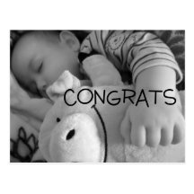 sweet baby congrats postcard