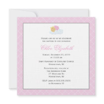 Sweet Baby Girl Baptism Invitations