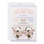 Sweet Baby Girl Shoe Shower Invitation