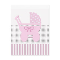 Sweet Baby Girl Shower Invitation Post Card