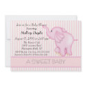 Sweet Baby Light Pink Elephant Baby Shower invitations