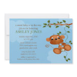 Sweet Baby Monkey Baby Shower invitations