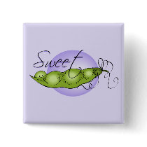 Sweet Baby Pea Pinback Button