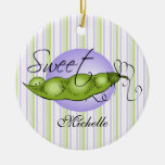 Sweet Baby Pea Personalised Ornament