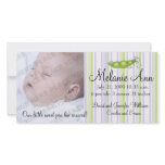 Sweet Baby Pea Photo Birth Announcements photo cards