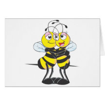 Sweet Bee Couple Card