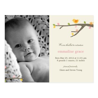 birth announcement postcards