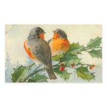 Sweet Birds Vintage Postcard Print Stickers Tags