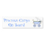 Sweet Blue Baby Carriage Baby Bumper Sticker