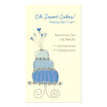 Sweet Blueberry Wedding Cake Custom Profile Card / Business Card