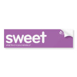 Sweet bumper stickers