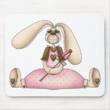 Sweet Bunnies · Bunny & Rose Mouse Pads
