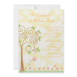 Sweet butterfly garden birthday party invitation