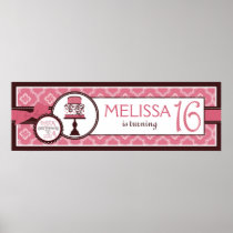 Sweet Cake Birthday Banner 16 Posters