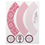 Sweet Cake Cupcake Wrapper Template Personalized Flyer