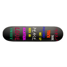 SWEET, COOL, PEACE, skateboaed Skateboard Decks