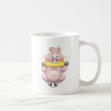 Sweet corn BBQ pink Piggy Mug