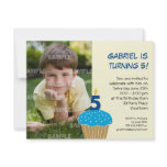 Sweet Cupcake 5th Birthday Party Invitation