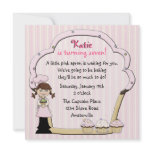 Sweet Cupcake Baker invitations