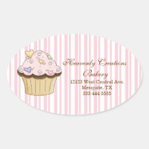 Sweet Cupcake Bakery Stickers