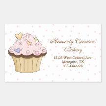 Sweet Cupcake Bakery Stickers