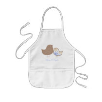 Sweet Damask Chicks Blue Boy Custom Gift Apron