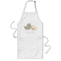 Sweet Damask Chicks Yellow Custom Gift Apron