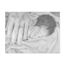 Sweet Dreams Black and White Post Card