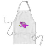 Sweet Dreams - Cute Purple Dragon with Flower aprons