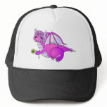 Sweet Dreams - Cute Purple Dragon with Flower hats