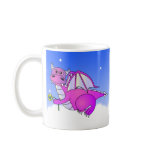 Sweet Dreams - Cute Purple Dragon with Flower mugs