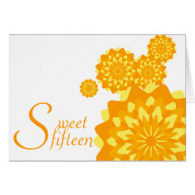 Sweet Fifteen Birth Flower Invitation-Customise Card