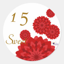 Sweet Fifteen January's Birth Flower-Cuctomize Stickers