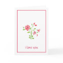 Sweet Flowers i love you Card